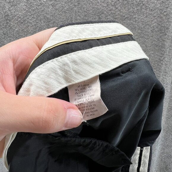 Theory Dress Pants Women 10 Charcoal Gray Wool Blend Straight Leg Modern Fit - Picture 5 of 11